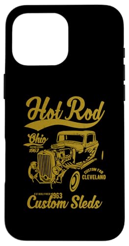 Hotrod Cleveland Ohio Automotive Nostalgie Distressed Design Hülle für iPhone 16 Pro Max Hotrod Cleveland Ohio Automotive Nostalgie Distressed Design Hülle für iPhone 16 Pro Max von Classic Cleveland Hotrod Car Designs and Souvenirs