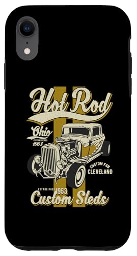 Hotrod Cleveland Ohio Automotive Nostalgie Distressed Design Hülle für iPhone XR Hotrod Cleveland Ohio Automotive Nostalgie Distressed Design Hülle für iPhone XR von Classic Cleveland Hotrod Car Designs and Souvenirs