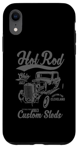 Hotrod Cleveland Ohio Automotive Nostalgie Distressed Design Hülle für iPhone XR Hotrod Cleveland Ohio Automotive Nostalgie Distressed Design Hülle für iPhone XR von Classic Cleveland Hotrod Car Designs and Souvenirs