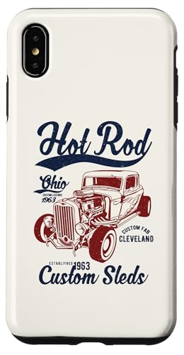 Hotrod Cleveland Ohio Automotive Nostalgie Distressed Design Hülle für iPhone XS Max Hotrod Cleveland Ohio Automotive Nostalgie Distressed Design Hülle für iPhone XS Max von Classic Cleveland Hotrod Car Designs and Souvenirs