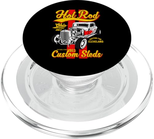 Hotrod Cleveland Ohio Automotive Nostalgie Distressed Design PopSockets PopGrip für MagSafe Hotrod Cleveland Ohio Automotive Nostalgie Distressed Design PopSockets PopGrip für MagSafe von Classic Cleveland Hotrod Car Designs and Souvenirs