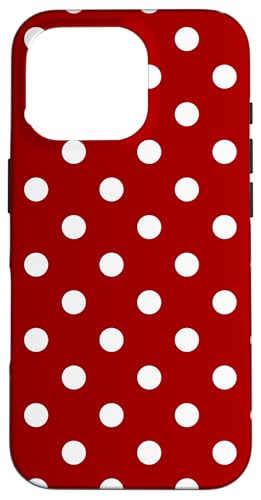 Hülle für iPhone 16 Pro Weiße Punkte auf rotem Punktemuster #521 Hülle für iPhone 16 Pro Weiße Punkte auf rotem Punktemuster #521 von Classic Dotted Pattern Polka Dots Design