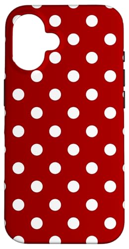 Hülle für iPhone 16 Weiße Punkte auf rotem Punktemuster #521 Hülle für iPhone 16 Weiße Punkte auf rotem Punktemuster #521 von Classic Dotted Pattern Polka Dots Design