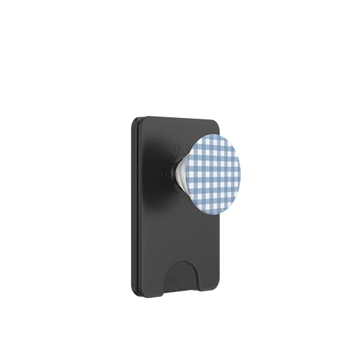 Blaue Decke, weißes kariertes Karomuster, für Mädchen, Preppy, Vintage-Stil PopSockets PopWallet für MagSafe Blaue Decke, weißes kariertes Karomuster, für Mädchen, Preppy, Vintage-Stil PopSockets PopWallet für MagSafe von Classic Gingham Plaid Chic