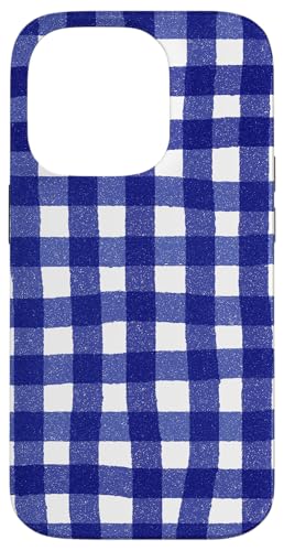 Blaues Gingham-Karo, Aquarell, ästhetisch, Mädchen, adrett, Vintage Hülle für iPhone 14 Pro Blaues Gingham-Karo, Aquarell, ästhetisch, Mädchen, adrett, Vintage Hülle für iPhone 14 Pro von Classic Gingham Plaid Chic