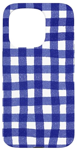 Blaues Gingham-Karo, Aquarell, ästhetisch, Mädchen, adrett, Vintage Hülle für iPhone 15 Pro Blaues Gingham-Karo, Aquarell, ästhetisch, Mädchen, adrett, Vintage Hülle für iPhone 15 Pro von Classic Gingham Plaid Chic