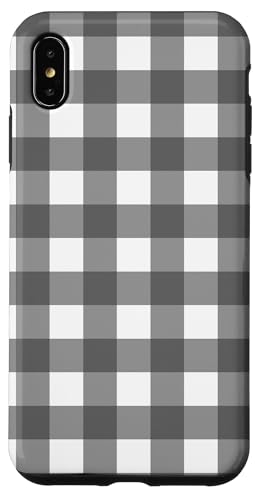 Dunkelgraues Gingham-Karo, ästhetisch, Mädchen, adrett, Vintage, niedlich Hülle für iPhone XS Max Dunkelgraues Gingham-Karo, ästhetisch, Mädchen, adrett, Vintage, niedlich Hülle für iPhone XS Max von Classic Gingham Plaid Chic