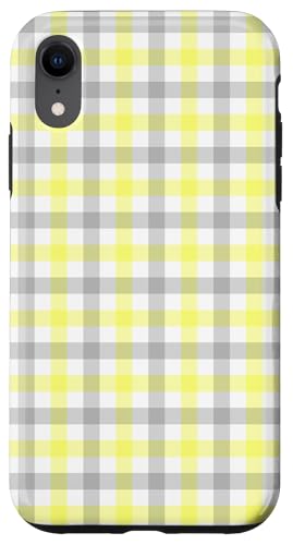 Gelb Grau Gingham Plaid Ästhetisch Mädchen Karo Adrett Niedlich Hülle für iPhone XR Gelb Grau Gingham Plaid Ästhetisch Mädchen Karo Adrett Niedlich Hülle für iPhone XR von Classic Gingham Plaid Chic