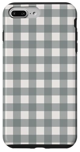 Graues Gingham-Karo, ästhetisch, Mädchen, adrett, Vintage, niedlich, Boho Hülle für iPhone 7 Plus/8 Plus Graues Gingham-Karo, ästhetisch, Mädchen, adrett, Vintage, niedlich, Boho Hülle für iPhone 7 Plus/8 Plus von Classic Gingham Plaid Chic
