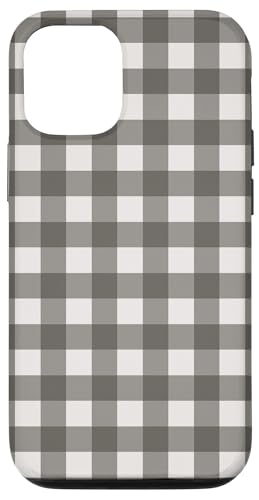 Graues Gingham-Karo, ästhetisch, Mädchen, adrett, Vintage, niedlich Hülle für iPhone 12/12 Pro Graues Gingham-Karo, ästhetisch, Mädchen, adrett, Vintage, niedlich Hülle für iPhone 12/12 Pro von Classic Gingham Plaid Chic