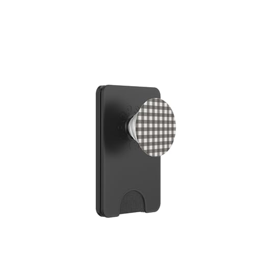 Graues Gingham-Karo, ästhetisch, Mädchen, adrett, Vintage, niedlich PopSockets PopWallet für MagSafe Graues Gingham-Karo, ästhetisch, Mädchen, adrett, Vintage, niedlich PopSockets PopWallet für MagSafe von Classic Gingham Plaid Chic