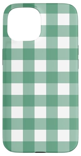 Grün-weißes Gingham-Karo, ästhetisch, Mädchen, adrett, Vintage Hülle für iPhone 15 Grün-weißes Gingham-Karo, ästhetisch, Mädchen, adrett, Vintage Hülle für iPhone 15 von Classic Gingham Plaid Chic