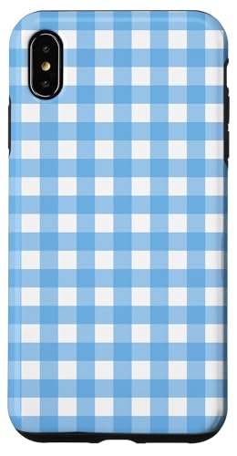 Hellblaues Gingham-Karo, ästhetisch, Mädchen, adrett, Vintage, niedlich Hülle für iPhone XS Max Hellblaues Gingham-Karo, ästhetisch, Mädchen, adrett, Vintage, niedlich Hülle für iPhone XS Max von Classic Gingham Plaid Chic