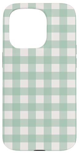 Hellgrün Beige Gingham Plaid Ästhetisch Adrett Vintage Hülle für iPhone 15 Pro Hellgrün Beige Gingham Plaid Ästhetisch Adrett Vintage Hülle für iPhone 15 Pro von Classic Gingham Plaid Chic