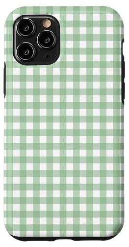 Hellgrünes Gingham-Karo, ästhetisch, Mädchen, adrett, Vintage Hülle für iPhone 11 Pro Hellgrünes Gingham-Karo, ästhetisch, Mädchen, adrett, Vintage Hülle für iPhone 11 Pro von Classic Gingham Plaid Chic