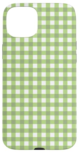 Hellgrünes Gingham-Karo, ästhetisch, Mädchen, adrett, Vintage Hülle für iPhone 15 Plus Hellgrünes Gingham-Karo, ästhetisch, Mädchen, adrett, Vintage Hülle für iPhone 15 Plus von Classic Gingham Plaid Chic