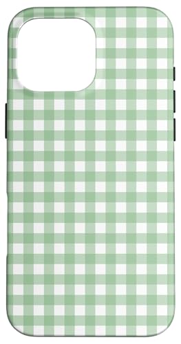 Hellgrünes Gingham-Karo, ästhetisch, Mädchen, adrett, Vintage Hülle für iPhone 16 Pro Max Hellgrünes Gingham-Karo, ästhetisch, Mädchen, adrett, Vintage Hülle für iPhone 16 Pro Max von Classic Gingham Plaid Chic