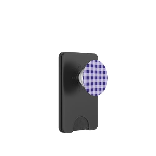 Lila Gingham Plaid Ästhetisch Girly Adrett Vintage Cute PopSockets PopWallet für MagSafe Lila Gingham Plaid Ästhetisch Girly Adrett Vintage Cute PopSockets PopWallet für MagSafe von Classic Gingham Plaid Chic