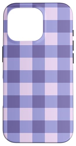 Lila Pink Gingham Plaid Ästhetisch Girly Adrett Vintage Hülle für iPhone 16 Pro von Classic Gingham Plaid Chic