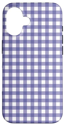 Lila Weiß Gingham Plaid Ästhetisch Girly Adrett Vintage Hülle für iPhone 16 Lila Weiß Gingham Plaid Ästhetisch Girly Adrett Vintage Hülle für iPhone 16 von Classic Gingham Plaid Chic