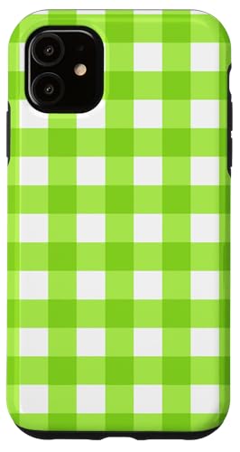 Limettengrün / Weiß Gingham Ästhetisch Girly Adrett Vintage Hülle für iPhone 11 Limettengrün / Weiß Gingham Ästhetisch Girly Adrett Vintage Hülle für iPhone 11 von Classic Gingham Plaid Chic