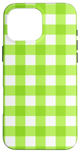 Limettengrün / Weiß Gingham Ästhetisch Girly Adrett Vintage Hülle für iPhone 16 Pro Max Limettengrün / Weiß Gingham Ästhetisch Girly Adrett Vintage Hülle für iPhone 16 Pro Max von Classic Gingham Plaid Chic