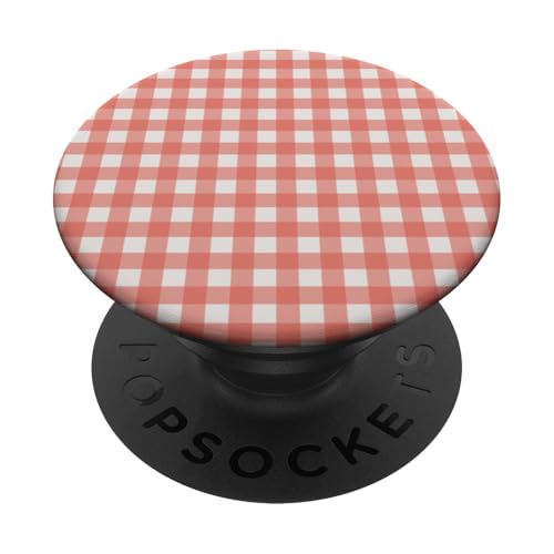 Mittelrotes Gingham-Karo, ästhetisch, Mädchen, adrett, Vintage, niedlich PopSockets Klebender PopGrip Mittelrotes Gingham-Karo, ästhetisch, Mädchen, adrett, Vintage, niedlich PopSockets Klebender PopGrip von Classic Gingham Plaid Chic