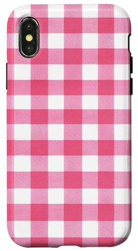 Pink White Gingham Plaid Ästhetisch Girly Adrett Vintage Cute Hülle für iPhone X/XS Pink White Gingham Plaid Ästhetisch Girly Adrett Vintage Cute Hülle für iPhone X/XS von Classic Gingham Plaid Chic