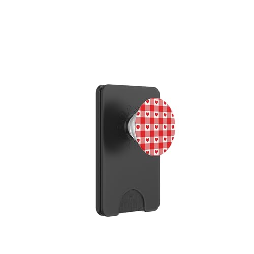Red Gingham Hearts Plaid Aesthetic Girly Adrett Vintage Cute PopSockets PopWallet für MagSafe Red Gingham Hearts Plaid Aesthetic Girly Adrett Vintage Cute PopSockets PopWallet für MagSafe von Classic Gingham Plaid Chic