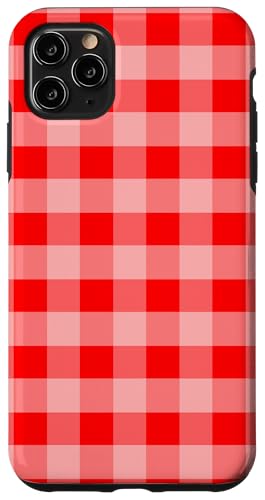 Red Gingham Plaid Aesthetic Girly Adrett Vintage Cute Hülle für iPhone 11 Pro Max von Classic Gingham Plaid Chic