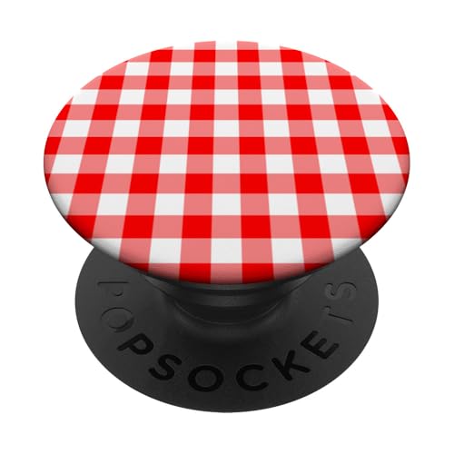 Rot Weiß Gingham Plaid Ästhetisch Mädchen Adrett Vintage Niedlich PopSockets Klebender PopGrip Rot Weiß Gingham Plaid Ästhetisch Mädchen Adrett Vintage Niedlich PopSockets Klebender PopGrip von Classic Gingham Plaid Chic