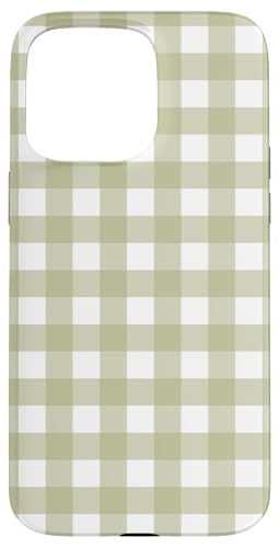 Salbeigrün Gingham Plaid ästhetisch Mädchen adrett Vintage niedlich Hülle für iPhone 15 Pro Max Salbeigrün Gingham Plaid ästhetisch Mädchen adrett Vintage niedlich Hülle für iPhone 15 Pro Max von Classic Gingham Plaid Chic