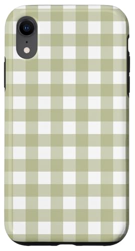 Salbeigrün Gingham Plaid ästhetisch Mädchen adrett Vintage niedlich Hülle für iPhone XR Salbeigrün Gingham Plaid ästhetisch Mädchen adrett Vintage niedlich Hülle für iPhone XR von Classic Gingham Plaid Chic