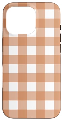 Tan Brown Gingham Plaid Ästhetisch Girly Adrett Vintage Cute Hülle für iPhone 16 Pro Tan Brown Gingham Plaid Ästhetisch Girly Adrett Vintage Cute Hülle für iPhone 16 Pro von Classic Gingham Plaid Chic