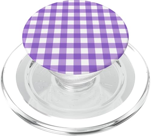 Violet Gingham Plaid Aesthetic Girly Adrett Vintage Cute PopSockets PopGrip für MagSafe Violet Gingham Plaid Aesthetic Girly Adrett Vintage Cute PopSockets PopGrip für MagSafe von Classic Gingham Plaid Chic
