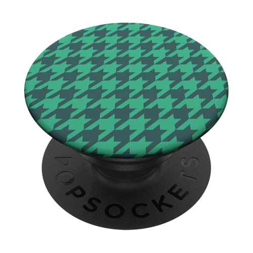 Klassisches Grün, Hahnentrittmuster, Hahnentrittmuster PopSockets Klebender PopGrip Klassisches Grün, Hahnentrittmuster, Hahnentrittmuster PopSockets Klebender PopGrip von Classic Houndstooth Designs