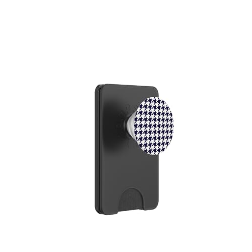 Klassisches Marineblau, Hahnentrittmuster, Hahnentrittmuster PopSockets PopWallet für MagSafe Klassisches Marineblau, Hahnentrittmuster, Hahnentrittmuster PopSockets PopWallet für MagSafe von Classic Houndstooth Designs