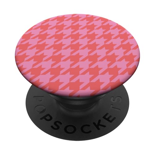 Klassisches Orange und Rosa, Hahnentrittmuster, Hahnentrittmuster PopSockets Klebender PopGrip Klassisches Orange und Rosa, Hahnentrittmuster, Hahnentrittmuster PopSockets Klebender PopGrip von Classic Houndstooth Designs