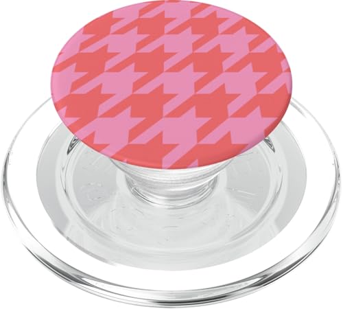 Klassisches Orange und Rosa, Hahnentrittmuster, Hahnentrittmuster PopSockets PopGrip für MagSafe Klassisches Orange und Rosa, Hahnentrittmuster, Hahnentrittmuster PopSockets PopGrip für MagSafe von Classic Houndstooth Designs
