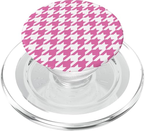 Klassisches Rosa, Hahnentrittmuster, Hahnentrittmuster PopSockets PopGrip für MagSafe Klassisches Rosa, Hahnentrittmuster, Hahnentrittmuster PopSockets PopGrip für MagSafe von Classic Houndstooth Designs