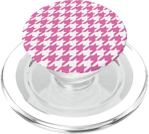 Klassisches Rosa, Hahnentrittmuster, Hahnentrittmuster PopSockets PopGrip für MagSafe Klassisches Rosa, Hahnentrittmuster, Hahnentrittmuster PopSockets PopGrip für MagSafe von Classic Houndstooth Designs