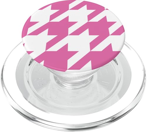 Klassisches Rosa, Hahnentrittmuster, Hahnentrittmuster PopSockets PopGrip für MagSafe Klassisches Rosa, Hahnentrittmuster, Hahnentrittmuster PopSockets PopGrip für MagSafe von Classic Houndstooth Designs