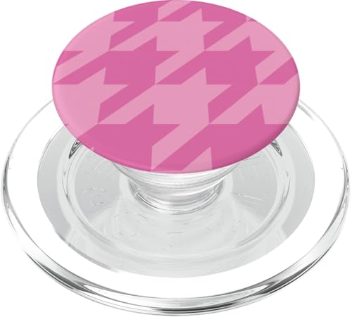 Klassisches Rosa, Hahnentrittmuster, Hahnentrittmuster PopSockets PopGrip für MagSafe Klassisches Rosa, Hahnentrittmuster, Hahnentrittmuster PopSockets PopGrip für MagSafe von Classic Houndstooth Designs