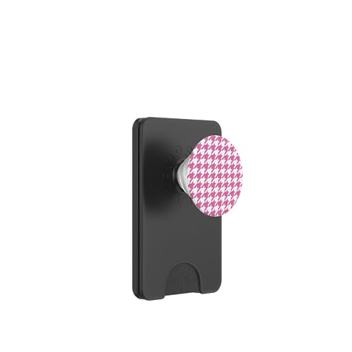 Klassisches Rosa, Hahnentrittmuster, Hahnentrittmuster PopSockets PopWallet für MagSafe Klassisches Rosa, Hahnentrittmuster, Hahnentrittmuster PopSockets PopWallet für MagSafe von Classic Houndstooth Designs