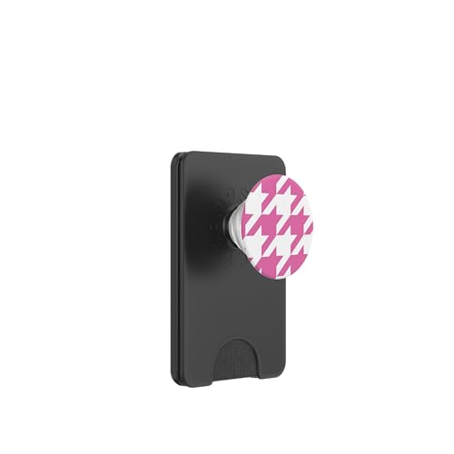 Klassisches Rosa, Hahnentrittmuster, Hahnentrittmuster PopSockets PopWallet für MagSafe Klassisches Rosa, Hahnentrittmuster, Hahnentrittmuster PopSockets PopWallet für MagSafe von Classic Houndstooth Designs