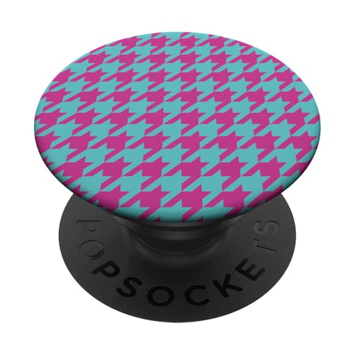 Klassisches Rosa und Blau, Hahnentrittmuster, Hahnentrittmuster PopSockets Klebender PopGrip Klassisches Rosa und Blau, Hahnentrittmuster, Hahnentrittmuster PopSockets Klebender PopGrip von Classic Houndstooth Designs