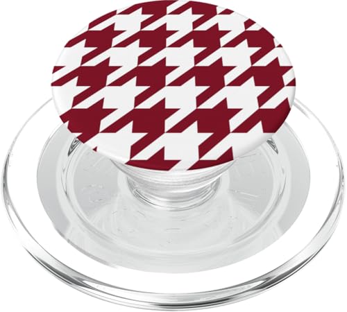 Klassisches Rot, Hahnentrittmuster, Hahnentrittmuster PopSockets PopGrip für MagSafe Klassisches Rot, Hahnentrittmuster, Hahnentrittmuster PopSockets PopGrip für MagSafe von Classic Houndstooth Designs