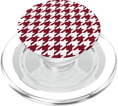 Klassisches Rot, Hahnentrittmuster, Hahnentrittmuster PopSockets PopGrip für MagSafe Klassisches Rot, Hahnentrittmuster, Hahnentrittmuster PopSockets PopGrip für MagSafe von Classic Houndstooth Designs