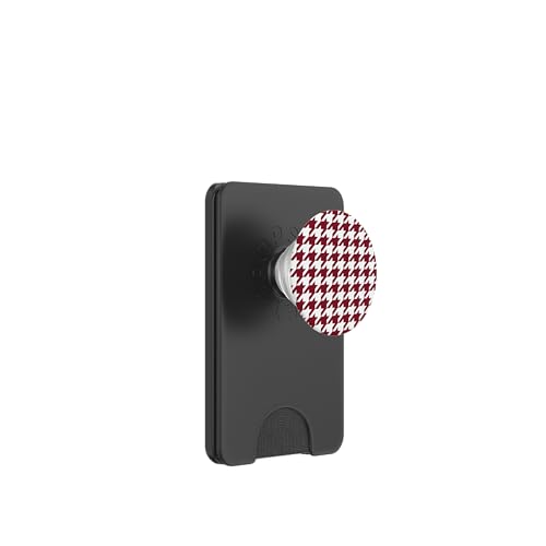 Klassisches Rot, Hahnentrittmuster, Hahnentrittmuster PopSockets PopWallet für MagSafe Klassisches Rot, Hahnentrittmuster, Hahnentrittmuster PopSockets PopWallet für MagSafe von Classic Houndstooth Designs