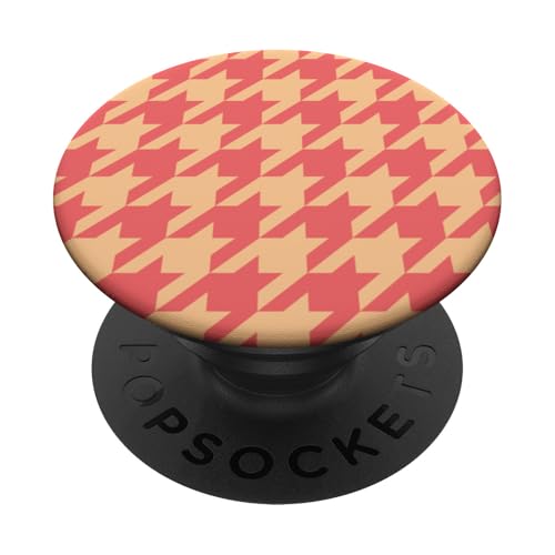 Niedlich, gelb und orange, Hahnentrittmuster, Hahnentrittmuster PopSockets Klebender PopGrip Niedlich, gelb und orange, Hahnentrittmuster, Hahnentrittmuster PopSockets Klebender PopGrip von Classic Houndstooth Designs